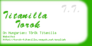 titanilla torok business card